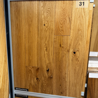 Kensington Solid Wood Oak Natural Brushed Oiled